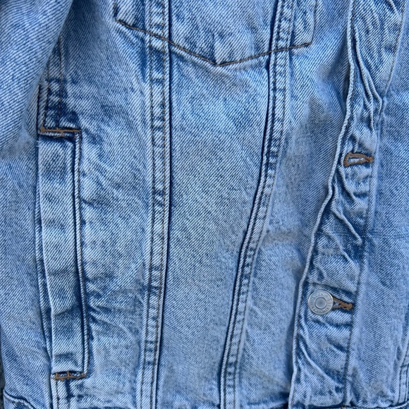 H&M Classic Denim Jacket 100% Cotton Size Small - Picture 5 of 7